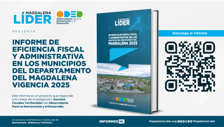 Magdalena Líder presenta informe sobre eficiencia fiscal y administrativa de los municipios del Magdalena: una radiografía para fortalecer la gestión pública y el desarrollo territorial