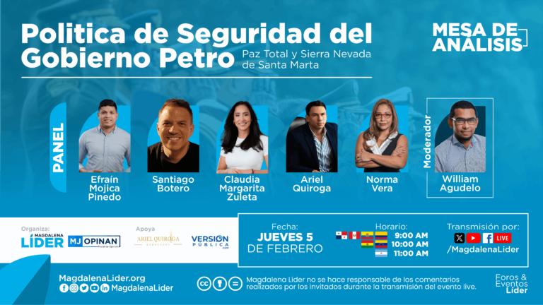 Expertos analizarán el legado del Gobierno Petro en materia de seguridad