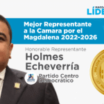HOLMES ECHEVERRÍA: EL MEJOR REPRESENTANTES DEL MAGDALENA EN DESEMPEÑO LEGISLATIVO 2022-2026.